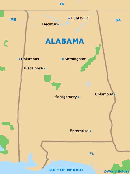 Download Alabama Map Montgomery Background