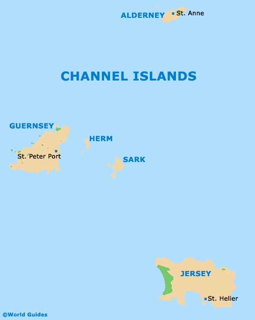 where is jersey and guernsey