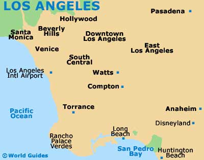 Attractions Hollywood on Los Angeles Maps And Orientation  Los Angeles  California   Ca  Usa