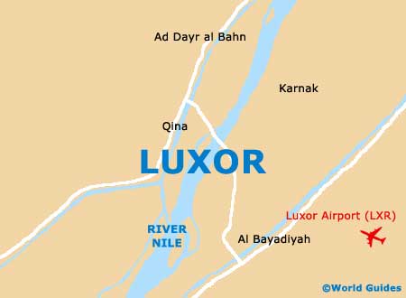 Map of Luxor