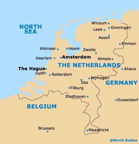 World  Europe on Map Of The Netherlands
