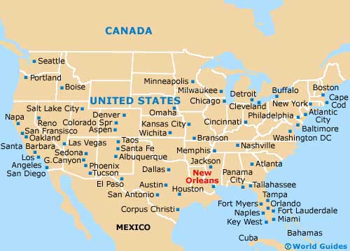 where is new orleans on the us map New Orleans Maps And Orientation New Orleans Louisiana La Usa where is new orleans on the us map