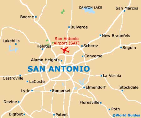 Small San Antonio Map