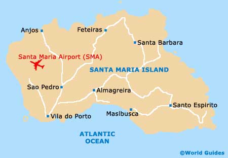 santa maria island map