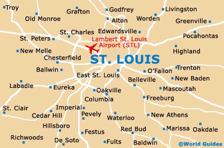 Map of Lambert St. Louis Airport (STL): Orientation and Maps for STL St Louis Airport