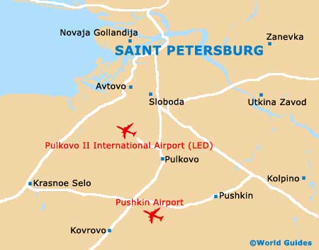 Small St. Petersburg Map